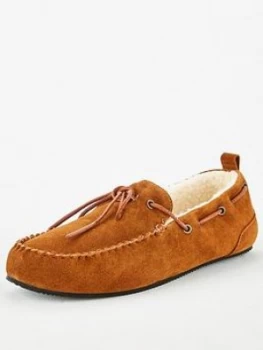 Superdry Mocassin Slipper - Tan , Tan Size M Men