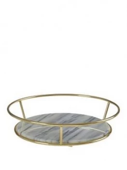 Premier Housewares Metal White Marble Fruit Basket