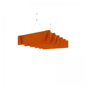 Piano Scales acoustic suspended ceiling raft in orange 1200 x 800mm -