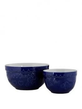 Premier Housewares Set Of 2 Gigi Round Mixing Bowls