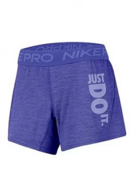 Nike Training Just Do It Attack Shorts - Violet , Violet Size M Women