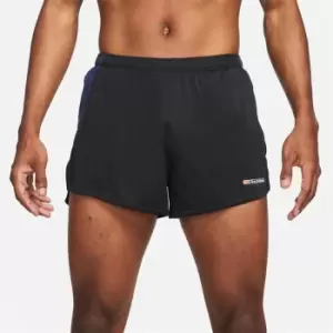 Nike Track Club Mens Dri-FIT 3 Brief-Lined Running Shorts - Black