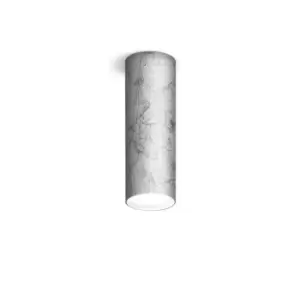 Tube Surface Mounted Spotlight - Leaf Silver Finish, 1x GX53