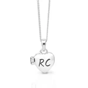 JG Signature Childrens Silver Heart Locket Necklace