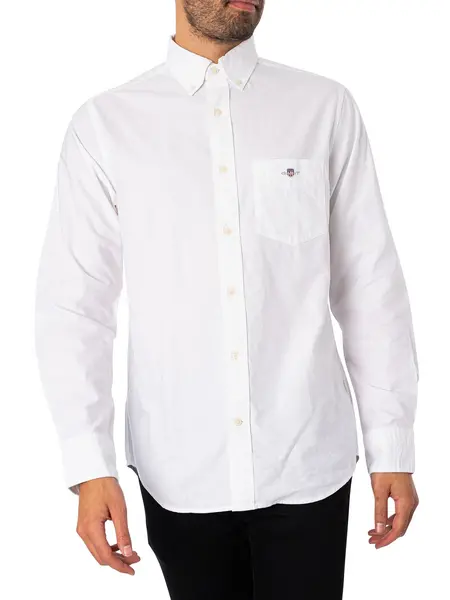 Gant Regular Oxford Shirt White XXL