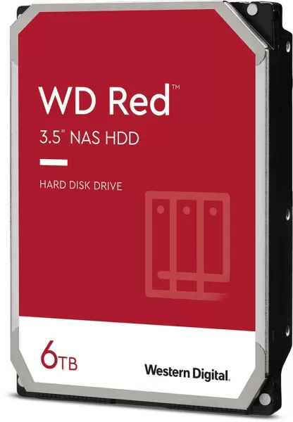 Western Digital Red 6TB SATA III 3.5" Hard Drive - 5400RPM, 256MB Cache