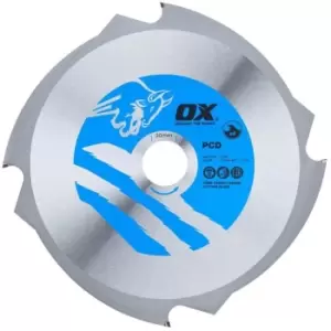 OX Ulimate Cement Circular Saw Blade Polycrystalline Diamond 250 x 30mm - 6 Teeth (1 Pack)