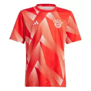 adidas Bayern Munich Pre Match Shirt Juniors - Red