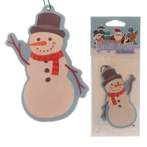 Snowman Shaped Cinnamon Scented (Pack Of 6) Christmas Air Freshener