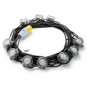 Defender E89354 22m Heavy Duty LED Encapsulated Festoon String Lights 50W 110V