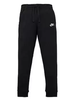 Nike Boys NSW Club FT Jogger Pants - Black/White, Size Xs=6-8 Years