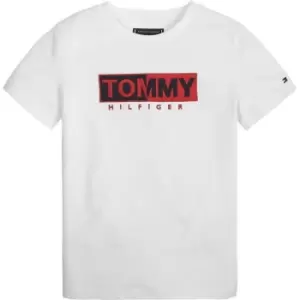 Tommy Hilfiger Embroidered Logo T-Shirt - White