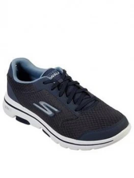 Skechers Gowalk 5 Lace Up Trainers - Navy, Size 7, Men