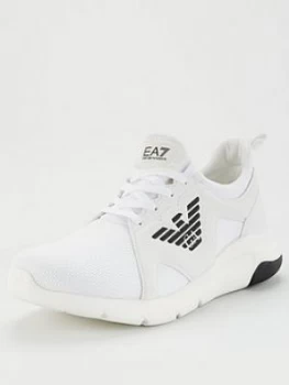 Emporio Armani EA7 A Racer Mesh Runner Trainers White Size 12 Men