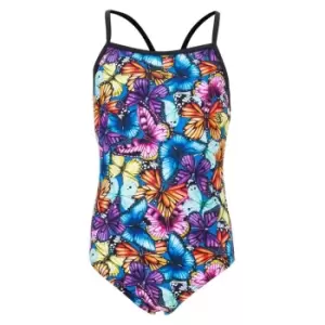 Slazenger Thinstrap Swimsuit Junior Girls - Multi