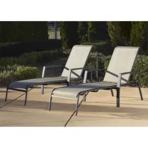 Serene Ridge Sun Lounge Set 2 Pack, Grey