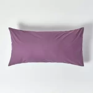 Grape Egyptian Cotton Housewife Pillowcase 200 Thread Count, King Size - Grape - Grape - Homescapes