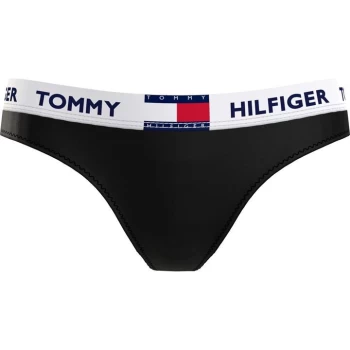 Tommy Bodywear 85 Cotton Thong - Black BDS