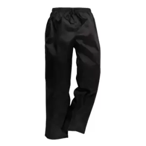 Portwest C070 Drawstring Chef Trousers Black Small 33"