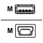 Zebra USB-A to USB mini-B Cable USB cable 1m USB A Mini-USB B