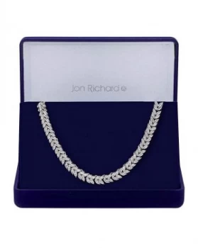 Jon Richard Silver Leaf Necklace