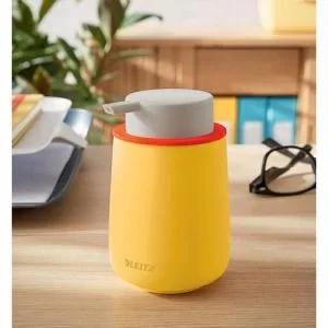 Leitz Cosy Pump Dispenser Warm Yellow