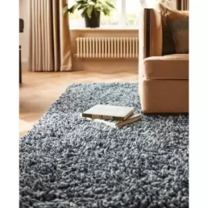 Origins Rocks Rug Shaggy Grey 120 x 170cm