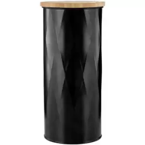 Rhombus Black Large Storage Canister - Premier Housewares