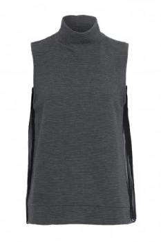 French Connection Sudan Sunray Sleeveless Jumper Grey