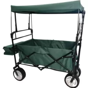 Folding Festival Camping Storage Trolley with Canopy & Waterproof Cover 100Kg capacity