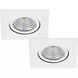 2 PACK Wall & Ceiling Flush Downlight White Recess Spotlight 6W Built in LED