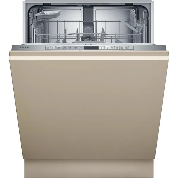 NEFF N30 S153HKX03G WiFi Connected Fully Integrated Standard Dishwasher - Stainless Steel Control Panel with Fixed Door Fixing Kit - D Rated