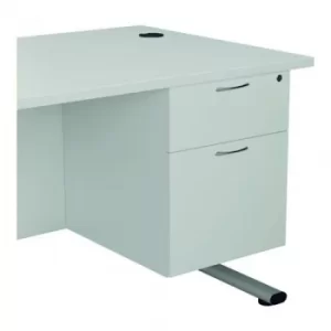 Jemini 655 Fixed Pedestal 2 Drawer White KF74416