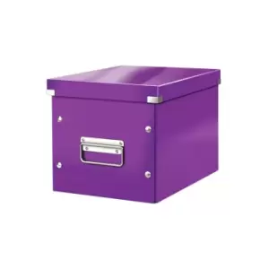 WOW Click & Store Cube Medium Storage Box, Purple