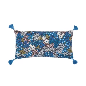 Joules Springtime Ditsy Cushion 60cm x 30cm, Navy