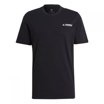 adidas Terrex Mountain Graphic T-Shirt Mens - Black