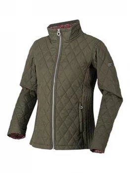 Regatta Charna Quilted Jacket - , Khaki, Size 18, Women