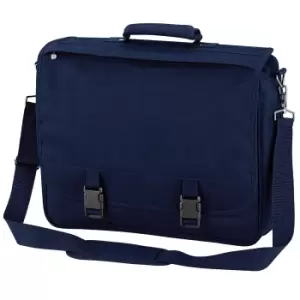 Quadra Portfolio Briefcase Bag - 12 Litres (One Size) (French Navy)