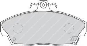 Ferodo FDB613 Brake Pad Set Front Axle Premier Car