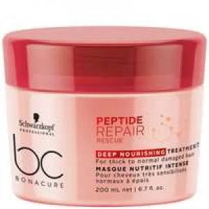 Schwarzkopf BC Bonacure Peptide Repair Rescue Deep Nourishing Treatment 200ml