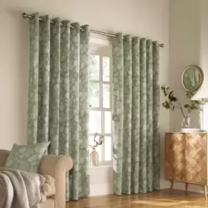 Irwin Woodland Eyelet Curtains Sage