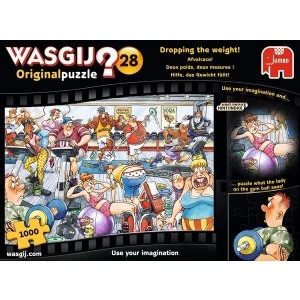 Jumbo Wasgij Original 28 - Dropping The Weight 1000 Piece Jigsaw Puzzle