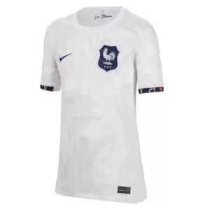 Nike France Away Shirt 2023 Juniors - White