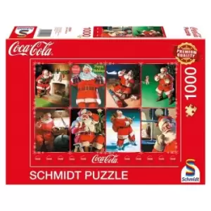 Schmidt: Coca Cola Santa Claus Happy Holidays Jigsaw Puzzle - 1000 Pieces