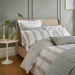 Bedeck of Belfast Yuna Kingsize Duvet Cover, Sage