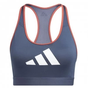 adidas Medium 3 Bar Bra Ladies - Crew Navy