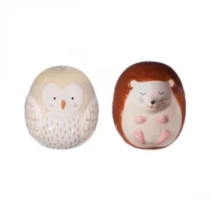 Sass & Belle Forest Folk Owl & Hedgehog Salt & Pepper