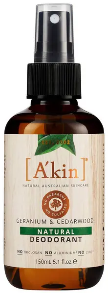 Akin Geranium & Cedarwood Natural Deodorant 150ml