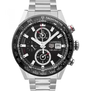 Carrera Calibre Heuer 01 Automatic Black Dial Mens Watch