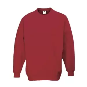 Portwest Mens Roma Sweatshirt Maroon XL